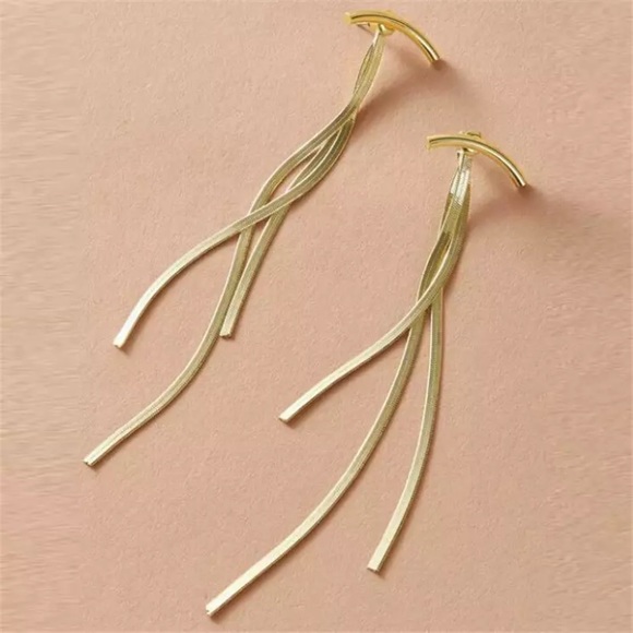NEW 14k gold plated bohemian Earrings - Picture 3 of 5